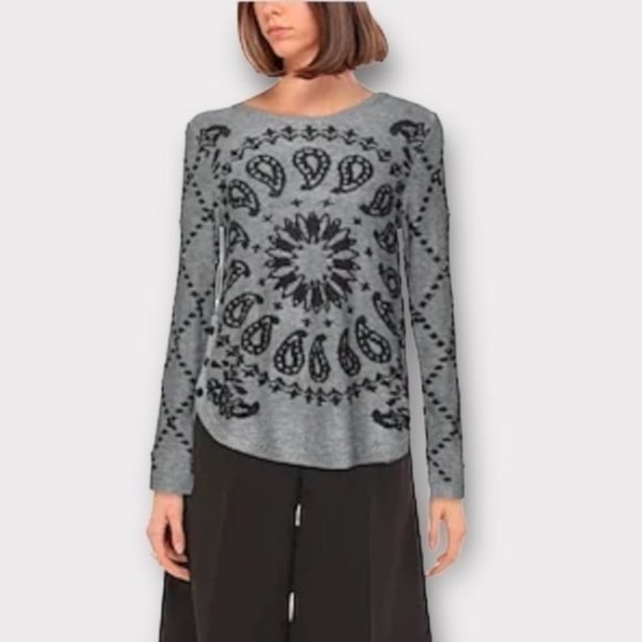 DESIGUAL Paisley Knit Crewneck Pullover Sweater - Medium - Picture 1 of 6